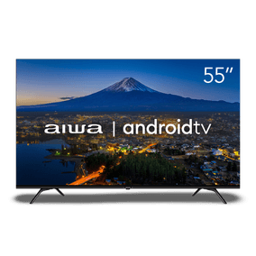 SmartTV Aiwa 55” Android, 4K, Borda Ultrafina, Dolby Vision & Atmos - AWS-TV-55-BL-01