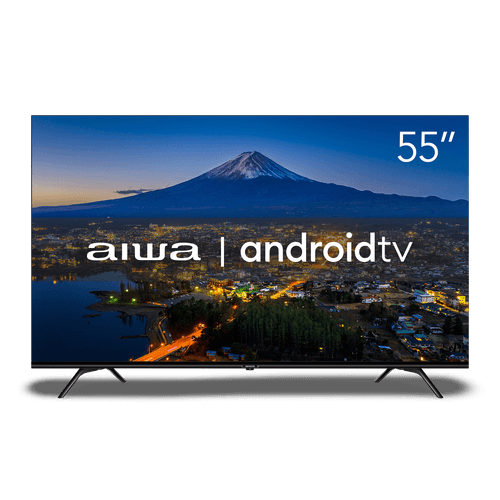 Smart TV AIWA 55” Android 4K Borda Ultrafina Dolby Vision&Atmos AWS-TV-55-BL-01-A