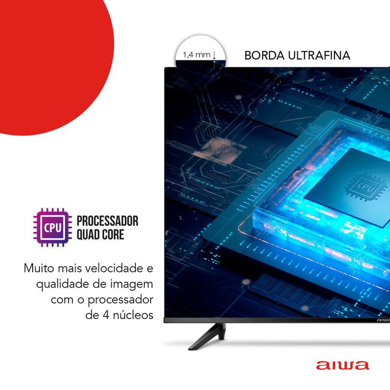 Smart TV LED 32 Aiwa HDR AWS-TV-32-BL-02-A com o Melhor Preço é