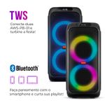 Caixa-de-Som-PartyBox-AIWA-preto-com-conexao-bluetooth