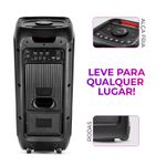 Caixa-de-Som-PartyBox-AIWA-preto-com-rodinhas