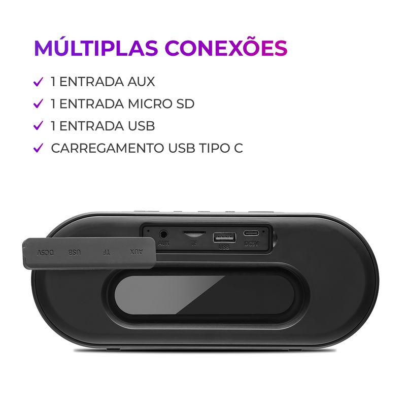 Caixa-de-Som-Speaker-AIWA-multiplas-coexoes