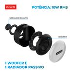Caixa-de-Som-Speaker-AIWA-com-Radiador-passivo-e-woofer