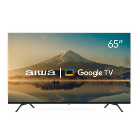 Smart TV AIWA 65” GOOGLE TV 4K Comando de voz Dolby Vision&Atmos AWS-TV-65-BL-01-G