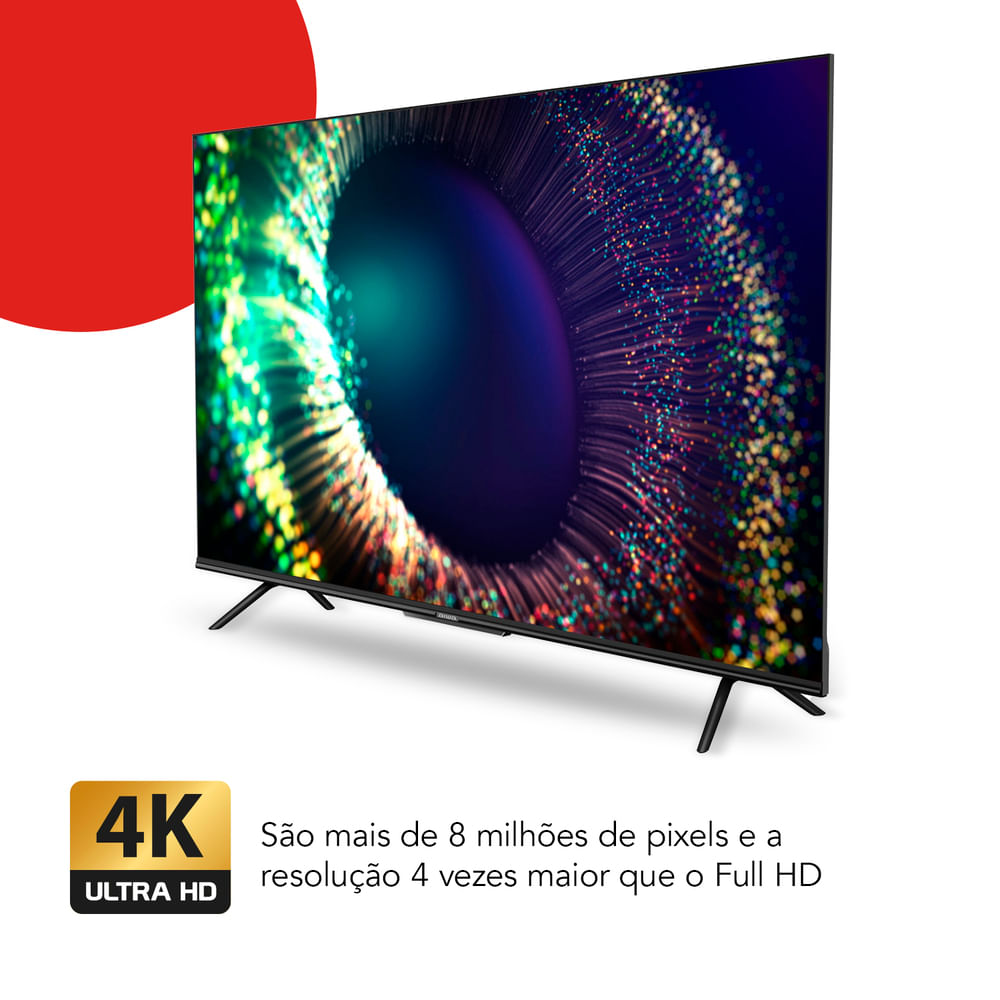 Smart TV AIWA 65” GOOGLE TV 4K Comando de voz Dolby Vision&Atmos AWS-TV-65 -BL-01-G