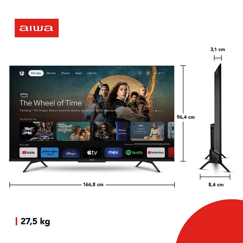 Smart-TV-75--Google-TV-4k-Aiwa-1668cm-de-largura