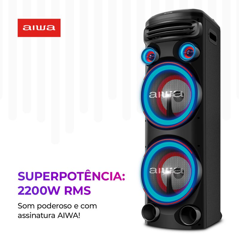 Torre-de-som-Aiwa--Potencia-1500W-RMS