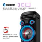 Torre-de-som-Aiwa--preta-com-conexao-Bluetooth
