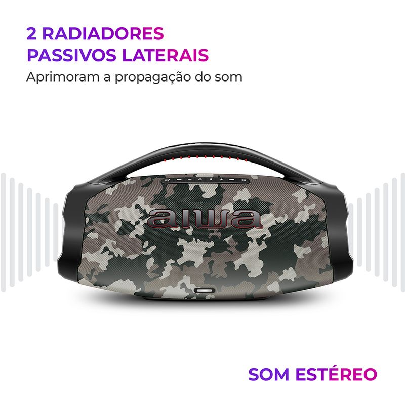 Caixa-de-Som-Boombox-Plus-2-radiadores-passivos-laterais-Aiwa