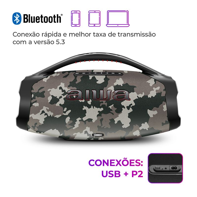 Caixa-de-Som-Boombox-cinza-Plus-Conexao-bluetooth-Aiwa