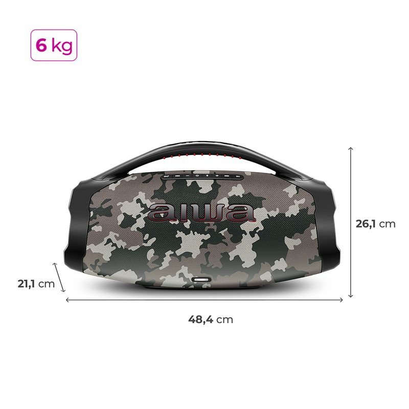 Caixa-de-Som-Boombox-Plus-cinza-261cm-de-altura-Aiwa