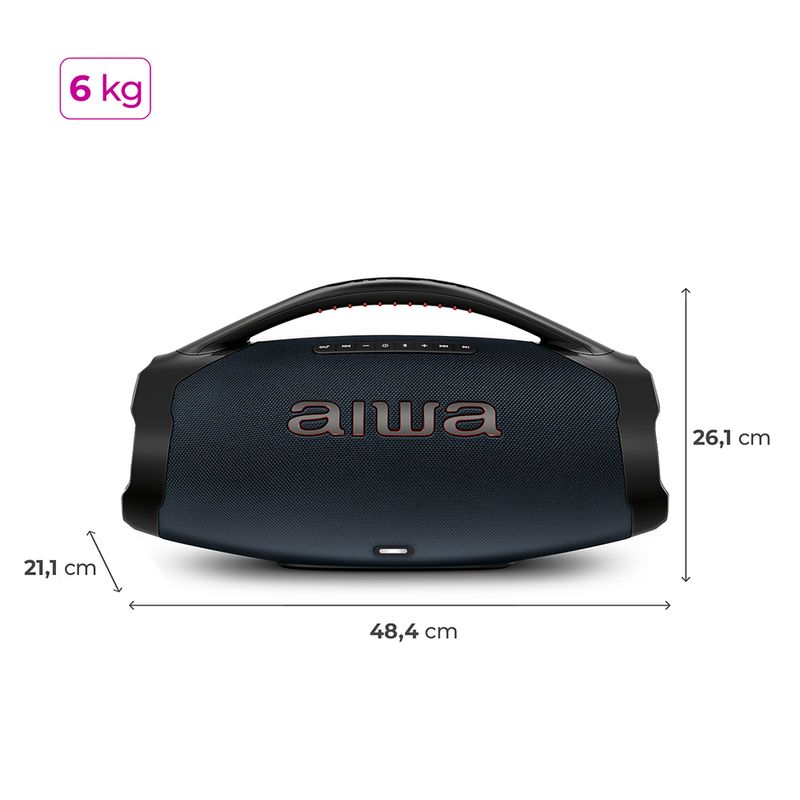 Caixa-de-Som-Boombox-Plus-261cm-de-altura-6kg-Aiwa