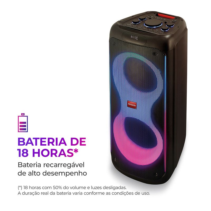 Caixa-de-Som-PartyBox-AIWA-com-18h-de-bateria