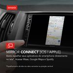 Painel-de-carro-com-central-Central-Multimidia-IOS-Apple