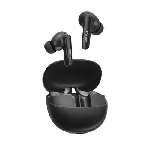 Fone de Ouvido Eardbud AIWA AWS-EB-04-B Bluetooth IPX4 ANC 26 Horas de bateria