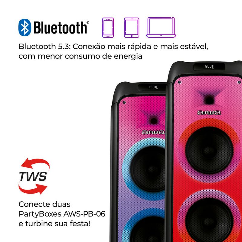 Caixa-de-Som-PartyBox-com-conexao-bluetooth-AIWA