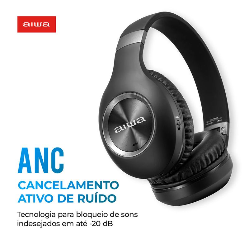 Fone-de-Ouvido-Headphone-AIWA-preto-tecnologia-ANC