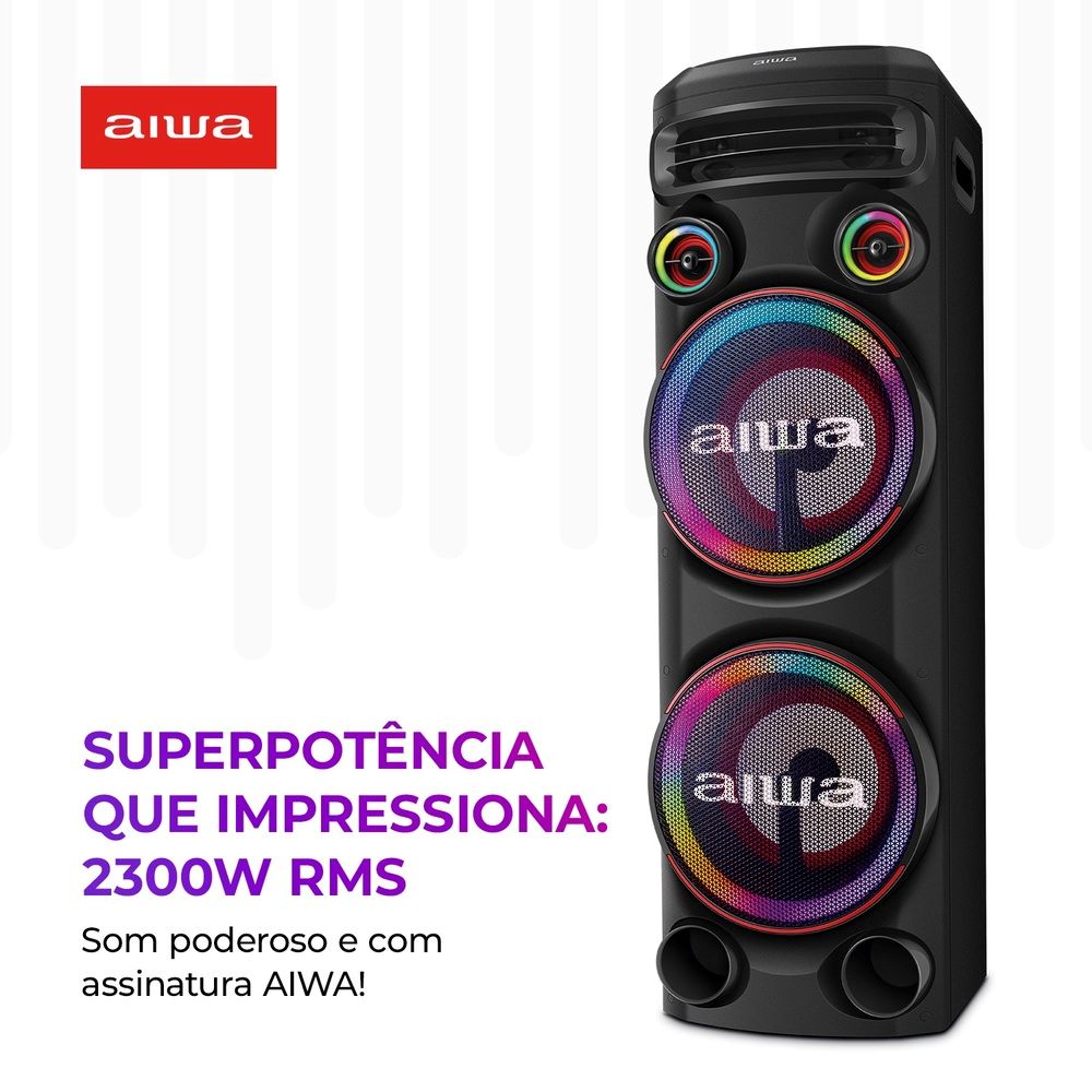 Torre de Som Aiwa AWS-T2W-02 Bluetooth
